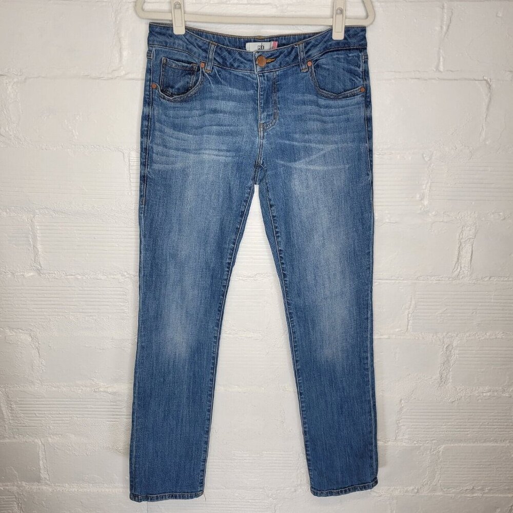Cabi Women's Size 6 Jeans Slim Boyfriend Hole In Pocket AS IS